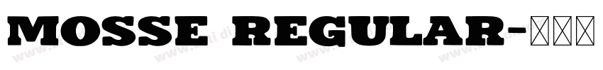 Mosse Regular字体转换